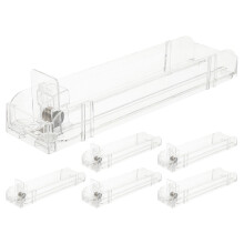 6er-pack -displayständer transparent, schiebebehälter 28 cm