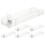 6er-pack -displayständer transparent, schiebebehälter 28 cm 1
