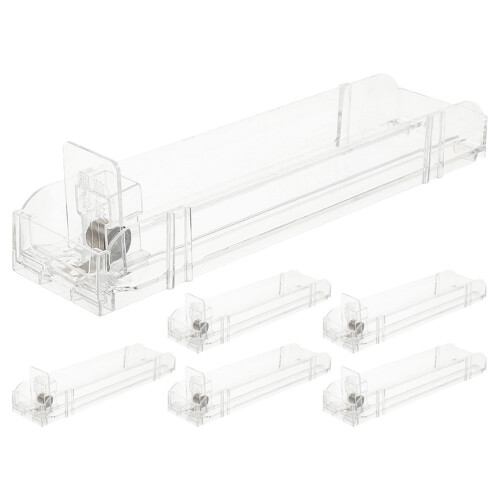 6er-pack -displayständer transparent, schiebebehälter 28 cm