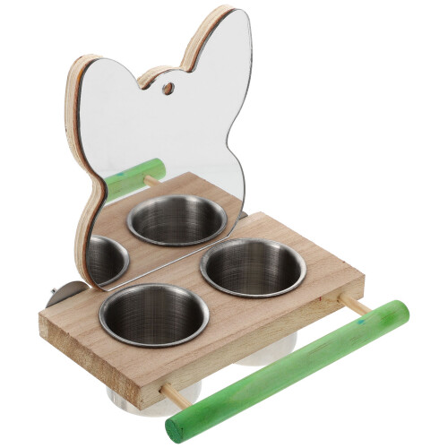 1 vogelfutter-box für papageien mit stab und spiegel 2
