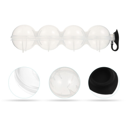 2 whiskey eiskugel form aus kunststoff transparent 2