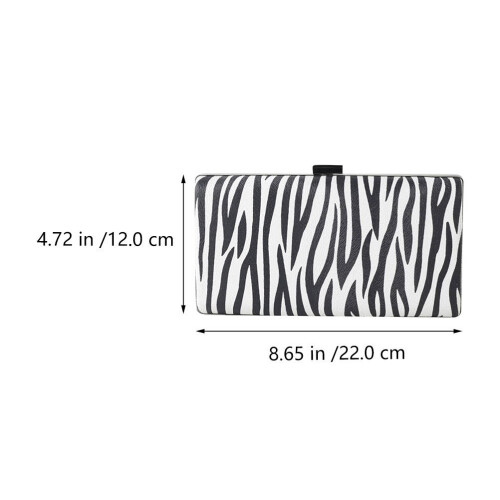 bolsa decorativa com listras de zebra para cosméticos 2