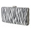 bolsa decorativa com listras de zebra para cosméticos 1