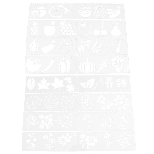 32 plástico para de flores, folhas e legumes, DIY