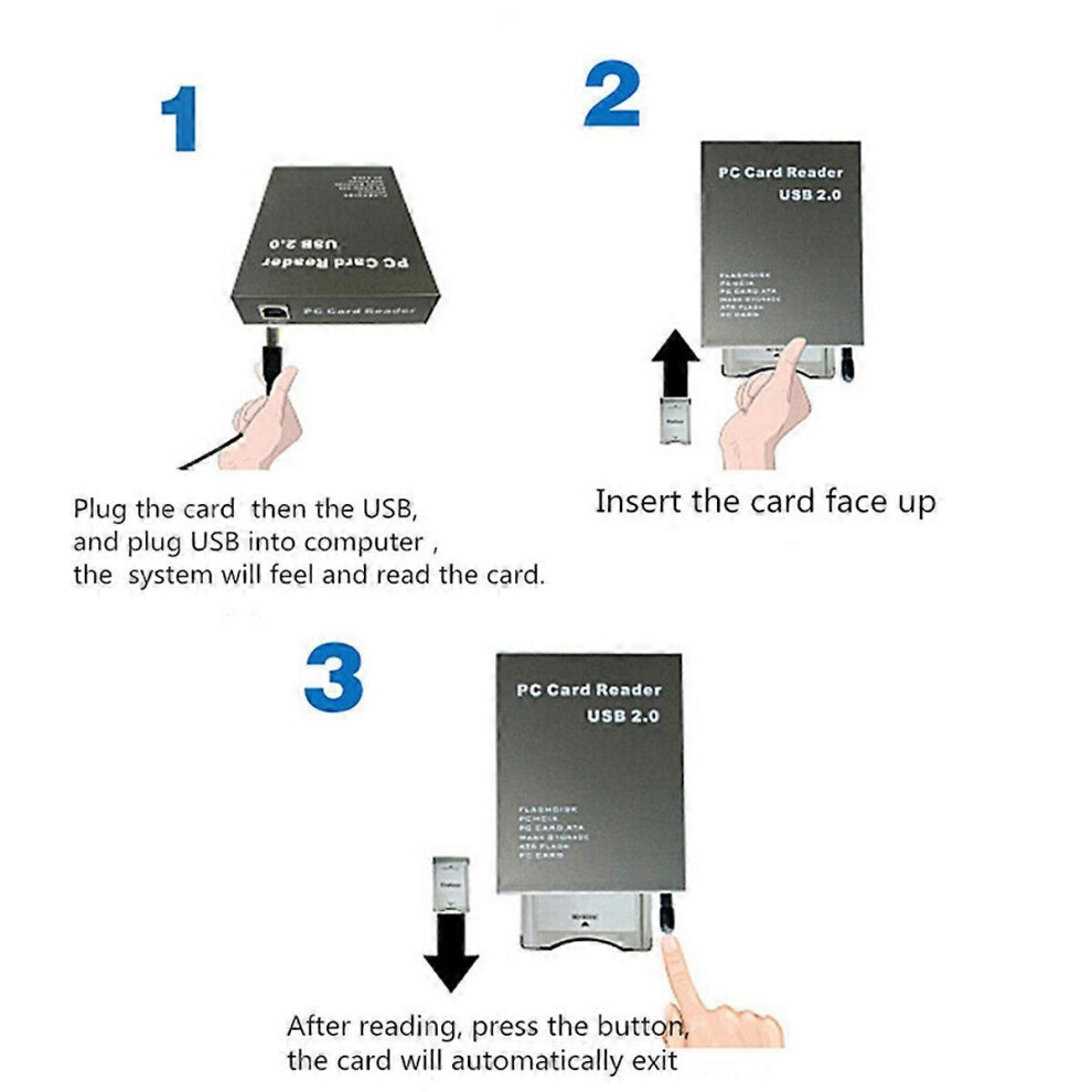 Usb2.0 Pcmcia Card Reader Ata Card Reader Pc Card Reader 6935159248284