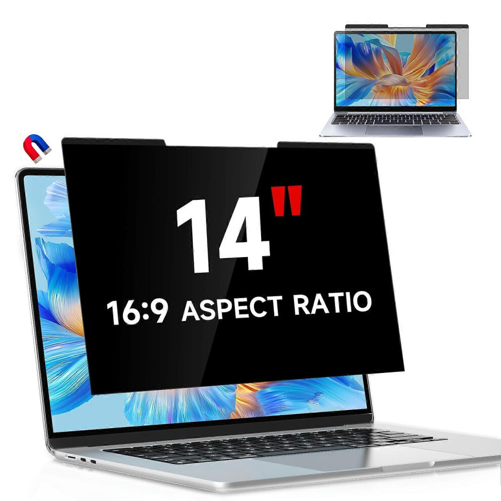 14 Inch Antiglare Privacy Screen Protector For Laptop 16:9 6935159247669