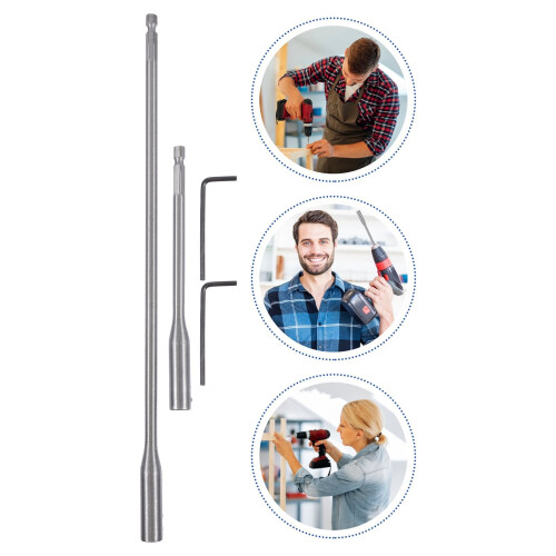 1 set boorbitsverlengerstaaf met 2