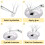 100Stk Transparentes Eyelash Extension Tool Grafting Cup Langlebig 6
