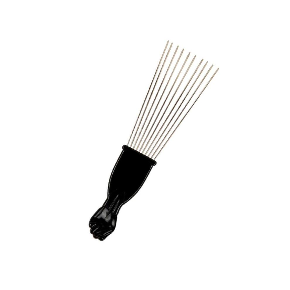 Unisex Black (Type B) Effortless Detangling Wide-Tooth Afro Hair Lifting Pik Pick Comb