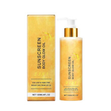 Golden Sunscreen Body Luminous Oil Shiny Liquid Rose Gold High Gloss Oil Waterproof Moisturizing Body Lotion General Oil Shiny 120ml