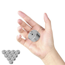set van 10 metalen haakgewichten voor experimenten