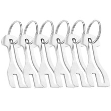 6 boodschappenkarretje munt hanger sleutelhanger