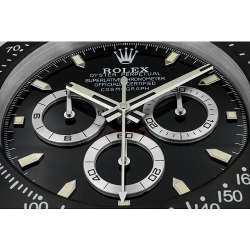 Rolex Daytona Style Black | Wall Clock 1