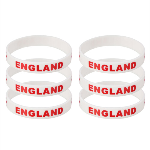 6 pulseiras de silicone country, moda (inglaterra) 1