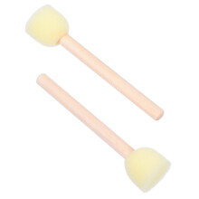 20-teiliges Rund-Schwammbürsten-Set, Farbschwammbürsten mit Holzgriff