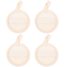 4 make-up- -luffaschwamm, runder reinigungsschwamm