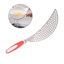 1 Stuk Rvs Spaghetti Filter Kunststof Handvat Voor Pan Of Ketel