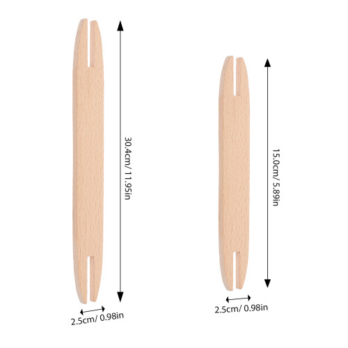 4 uds. herramientas tejido madera y bastones para tejer 1