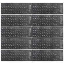10 stuks universele toetsenbordstickers voor pc-layout