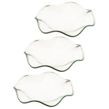3 glasölwärmer-schalen klar für aromatherapie wachswärmer