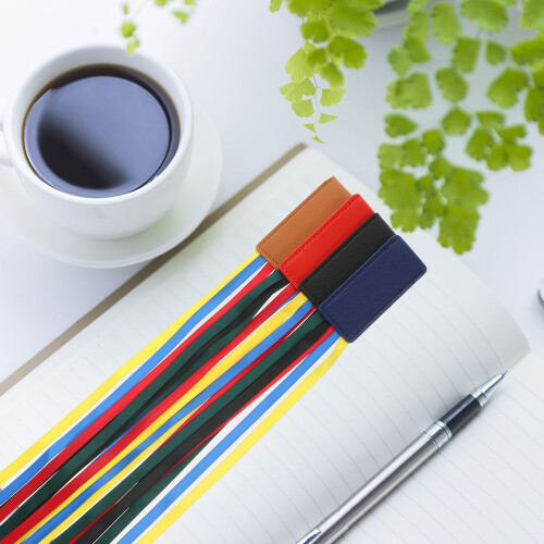 5 lesezeichen aus satinband für , schule 2