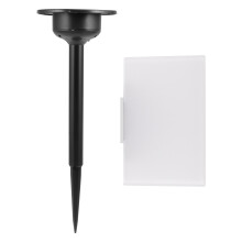satz solarbetriebener led-rasenleuchten für außen mit druckplatte