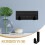 2Pièces Fixation Murale Clavier Noir Design Élégant 9