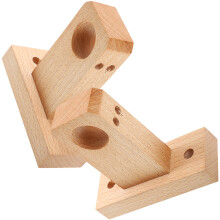 2 holz gardinenstangenhalterungen, robuste halter