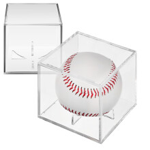 2 transparante opbergdozen voor baseballs - beschermende houder