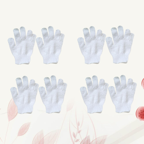 8- . Set Badehandschuhe Fünffinger-Design, Kinder-Badetücher, bunt 2