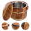 1 holzfass gemüseeimer, sushi-schale mit deckel 10