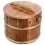1 holzfass gemüseeimer, sushi-schale mit deckel 1