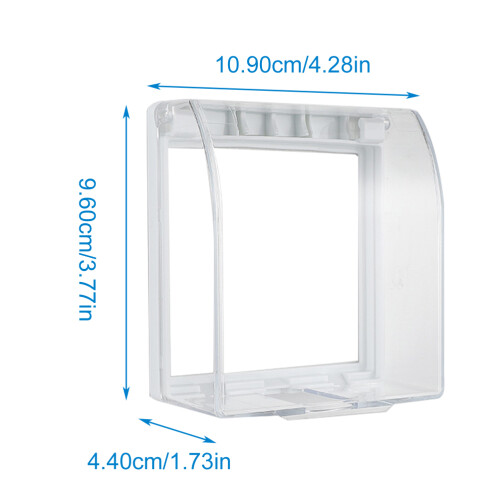4er-Pack Schutzabdeckung für Badsteckdose, , transparent 1