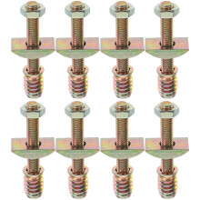 8 sets bettgestell-ersatzteile, gewindestiftmutter-kit für babybett