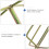 Concrete Mixing Rod Golden Alloy 2pcs 9