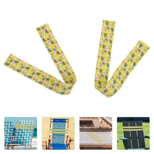 2 sangles en silicone pour fixer serviettes chaises longues 2
