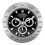 Rolex Daytona Style, Silver & Black | Wall Clock 1