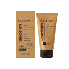 Moisturizing Sunscreen Lotion No White Formulated with Natural Ingredients for Melanin Skin 85g