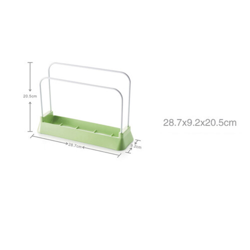 acero inoxidable con soporte para tablas y verde 1