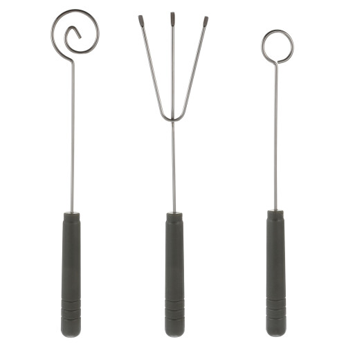 3 Piezas Pinchos Acero Inoxidable Para Chocolate 1