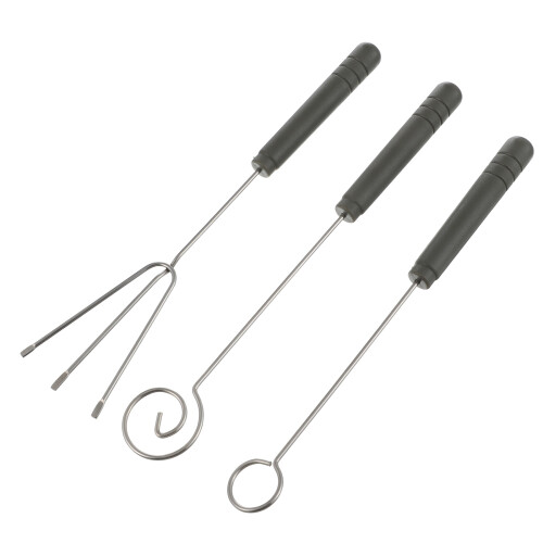 3 Piezas Pinchos Acero Inoxidable Para Chocolate