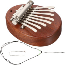 kalimba de madera con 8 teclas y cuerda, piano de pulgar miniatura