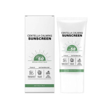 Centella Sunscreen Hyalu Water Sun Serum - Calming Moisturizing No White Sensitive Skin Protector Solar 50g