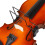corrector violín doble negro para 6