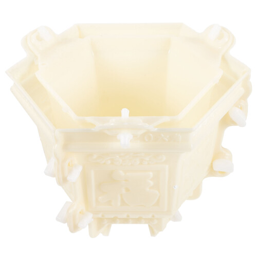 molde hexagonal de hormigón para maceta de epoxi forma florero