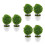 6 Pcs Artificial Plant Ball Decorative Bonsai Green 7