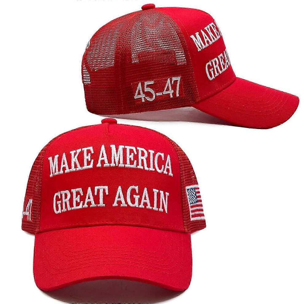 Official Donald Trump 2024 45-47 MAGA Hat - Make America Great Again Slogan-2025