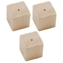 3 Unidades Bases Para Decoración Mesa Madera Clavo