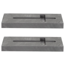 2 unidades de crisol de grafito para fundición de metales y aluminio