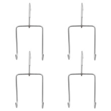 4 Piezas Ganchos Acero Inoxidable Engrosados Doble Fila Para Carne Bbq